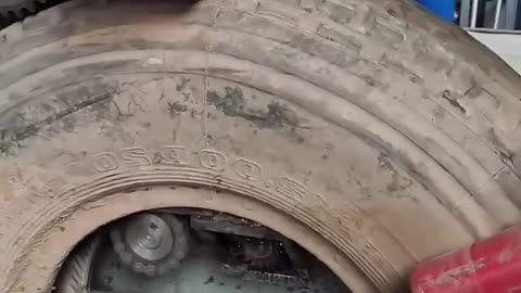 Rubber tire recycling cutting process