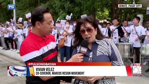 Marcos Resign Movement, nagsagawa ng rally sa harapan ng Senado