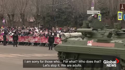 Putin lambasts Germany for arming Ukraine in fiery speech marking Soviet WW2 victory