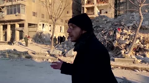 Syrian quake survivor mourns his family of five