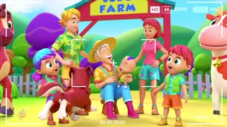 Old Farmer Joe Had A Farm _ Joe's Farm Song For Kids _ Nursery Rhymes and Baby Songs with Zoobees