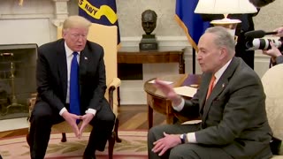 Trump vs Crazy Nancy & Crying Chuck Schumar on the Wall- December 11, 2018