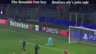 Reaction to Ronaldo last minute goal.