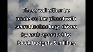 The Biden UFO in the skies were either military secret projects or bluebeam technology