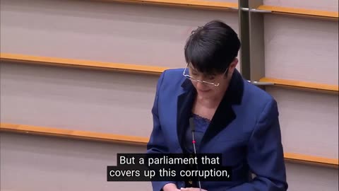 The German MEP Christine Anderson was silenced after she exposed the corruption of @vonderleyen