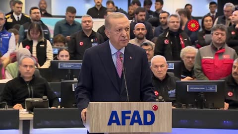 Turkish President Erdogan addresses nation over deadly earthquake