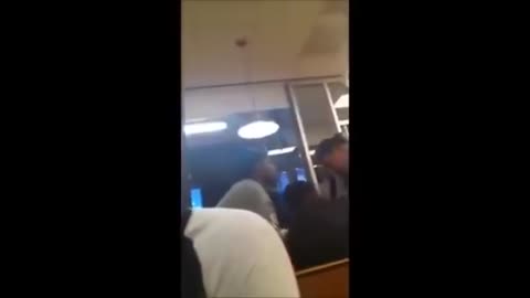 Big Trucker destroys cowardly woman-beater in Waffle House