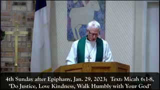 Sermon for 4th Sunday after Epiphany, 1/29/23, Victory in Christ Lutheran Church, Newark, TX