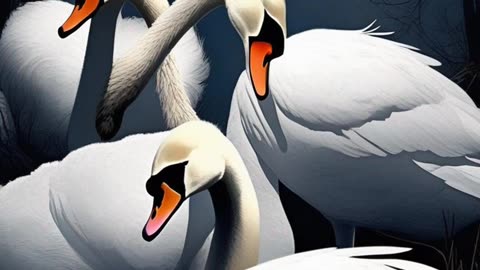 Swan Serenade: Graceful Beauty in Nature's Symphony