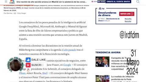 Delincuente convicto / Madrid Bilderberg 31.5.2024