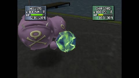 Pokemon Stadium 2 (Nintendo 64): Weezing (1P) Uses Zap Cannon! 🆚Charizard (CPU)