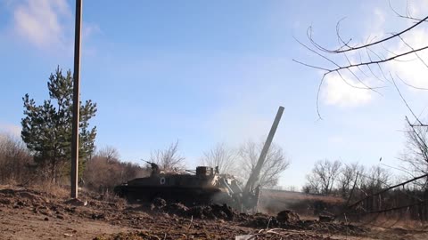 WAR IN UKRAINE: Russia Says It Has Fired On Ukrainian Positions With Self-Propelled Mortars
