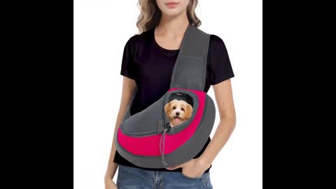 Pet Dog Sling Carrier, Upgrade Dog Carrier Bag ,Adjustable Puppy Carrier, Pet Sling Carrier for...