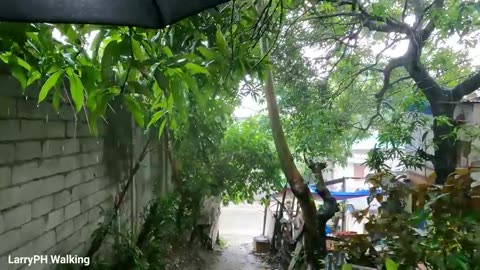 VERY NICE WET EXPERIENCE | WALKING HEAVY RAIN at Backstreet Alley in PAYATAS Philippines