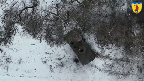 WAR IN UKRAINE: Moment Ukrainian Drone Drops Bomb Into Open Russian BMP Hatch With Pinpoint Accuracy