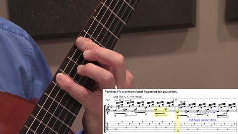 Technique Left-Hand, Part II (slow section). Video #93: m112-114 Version #7