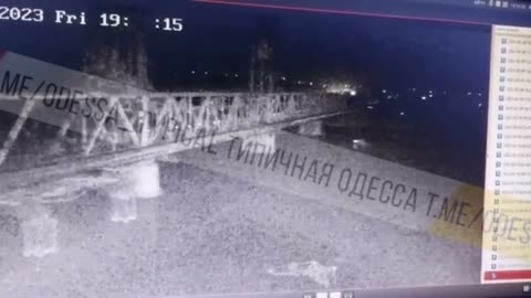 BREAKING - Pidyomnyy Mist Bridge across Zatoka in the Odessa region was attacked