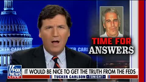 Politics - 2023 Tucker Carlson Reveals New Jeffrey Epstein Info On The Liberal Fake Story