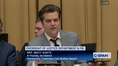 Matt Gaetz ROASTS The DOJ In Impressive Clip