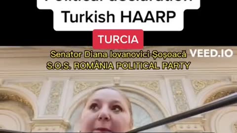 Senator Diana Lovanovici directly calling out the use of HAARP to cause the Turkish Earthquakes