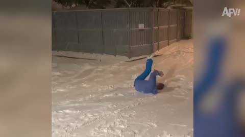 funny snow video compilation