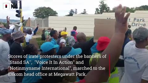 Watch: Consumers March to Eskom Head Office with a LIst of Demands