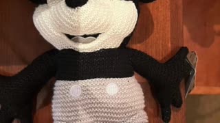 Disney Parks Mickey Mouse as Steamboat Willie Knitted Plush Doll #shorts