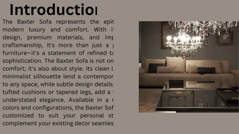 Unique design Feature Of Baxter sofa
