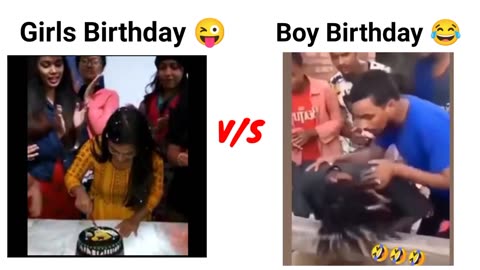 Girls birthday 🆚 boys birthday