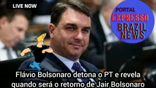 Flávio Bolsonaro detona o PT e revela quando será o retorno de Jair Bolsonaro