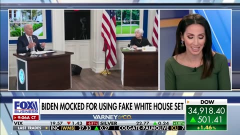 "WHY biden use fake white house set" [hollywood studios]