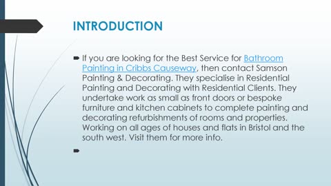 Get The Best Bathroom Painting in Cribbs Causeway.