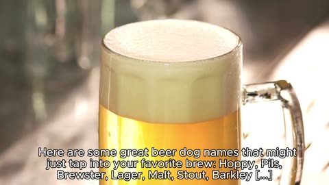 BEER DOG NAMES