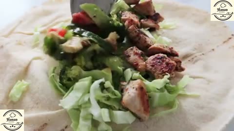 Healthy Chicken Wraps Healthy and Easy Mediterranean Dinner Recipe Chef Hanan Vlogs
