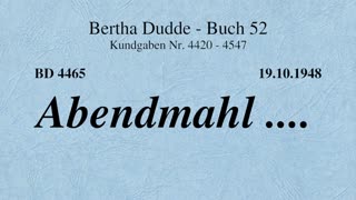 BD 4465 - ABENDMAHL ....