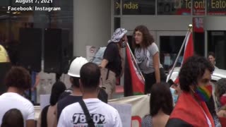 Pro-Intifada protest in Toronto August 7, 2021