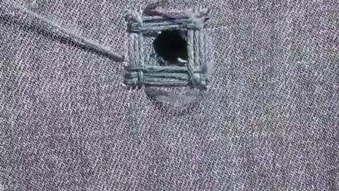 How to fix holes in clothing.