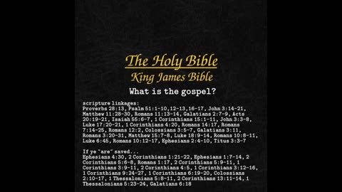 What is the gospel? [Audio]