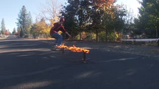 RAIL ON FIRE!!! -Skateboarding