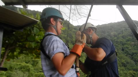 JOHN P RIDES THE WIRE IN COSTA RICA 2017