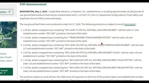 Mary Greeley News777-ALERT Walmart Recalls Ground Beef Products Due to Possible E coli