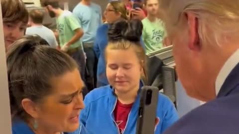 WATCH: Emotional Moment as South Carolina Asks President Trump if She Can Pray For Him