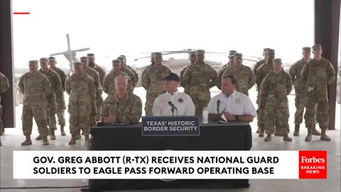 Texas Gov. Greg Abbott Unveils New Base Camp For Troops Deployed On The Border
