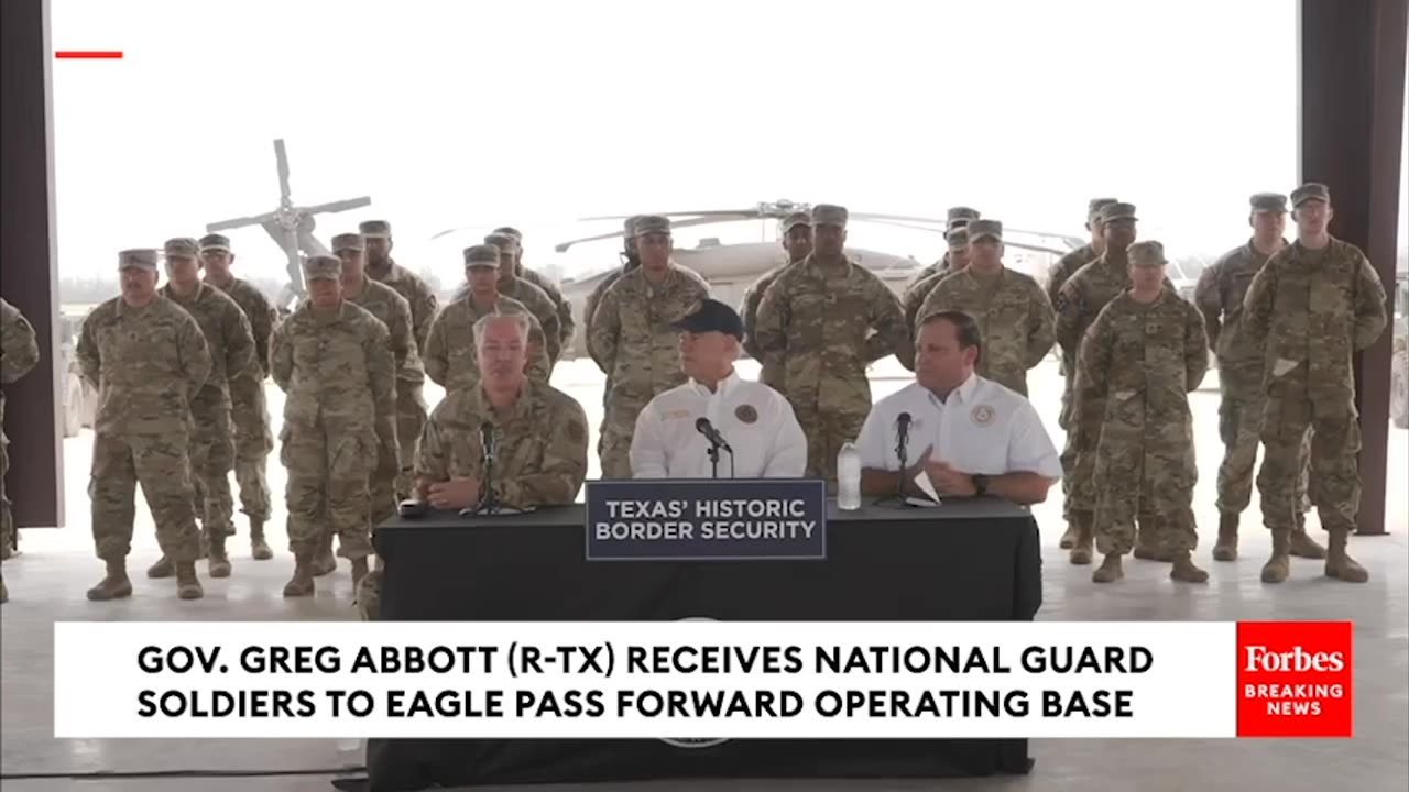 Texas Gov Greg Abbott Unveils New Base Camp For Troops Deployed On The Border 6580