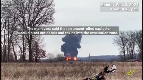 Real Footage filmed by a local on the Ohio chemical incident showing no risk of explosion