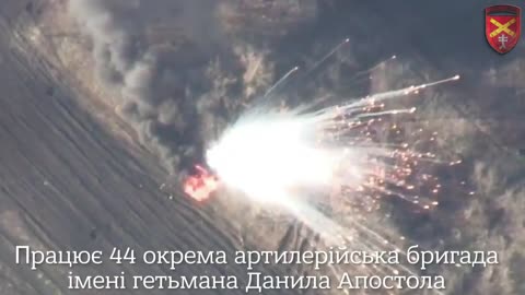 Blowing Up Russian Military Vehicles with Accurate Artillery