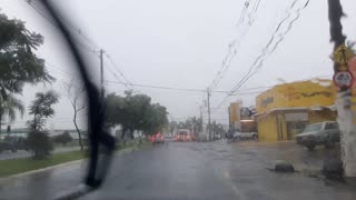 Franca SP - E a chuva continua - Muita água em Franca