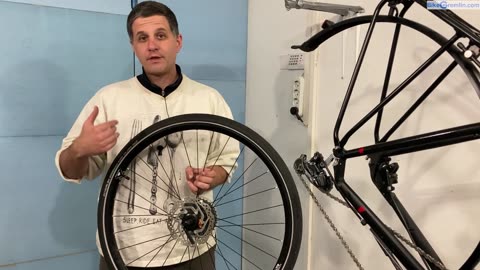 How to remove, and mount a brake disc (rotor) for a bicycle wheel