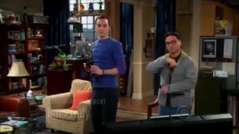 Sheldon And Leonard Play Wii Archery - The Big Bang Theory