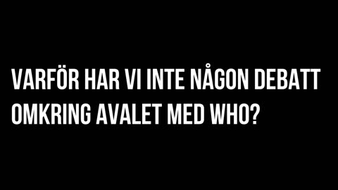 Varfär har vi inte någon debatt?